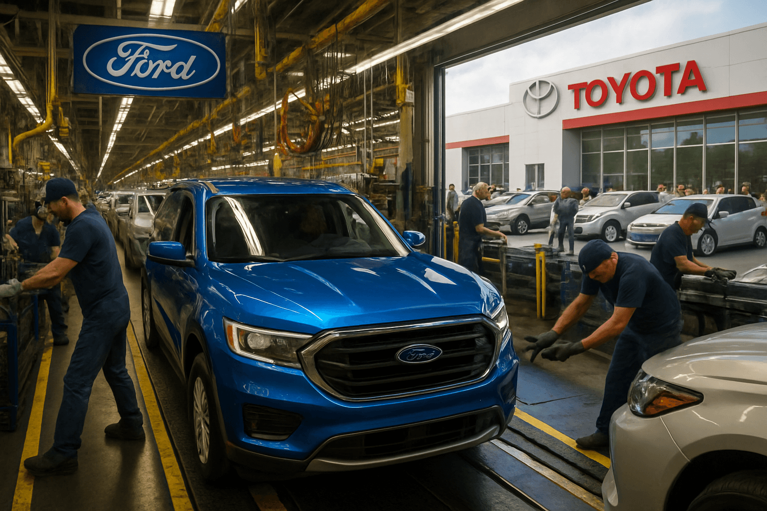 la historia de cómo el impulso de Ford para ser el fabricante de automóviles de América lo llevó a superar a Toyota